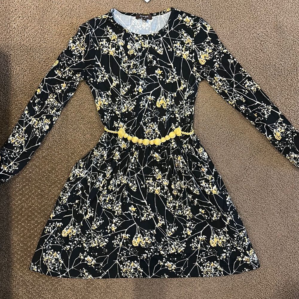 Imoga Girls Patricia Sundrop Black Floral Dress